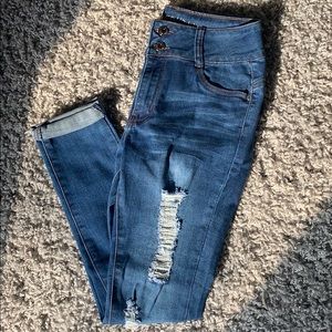 Blue denim jeans fairly new, never worn